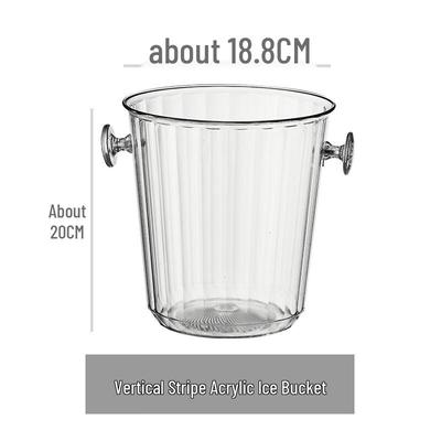 Acrylic Striped Bar Ice Bucket