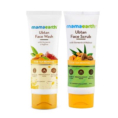 Tan Removal Combo Face Wash 100ml + Scrub 100g For Glowing Skin, Exfoliation & Even Tone | Pack Of 2 | All Skin Types