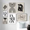 Abstract Matisse Body Black Rainbow Lines Quotes Wall Art Posters and Prints, Canvas Paintings, Wall Pictures for Living Room De