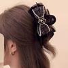 Vintage Fabric Bow Hair Claw Camellia Flower Hair Clips for Women Girls Temperament Barrette Headwear Korean Hair Accessories