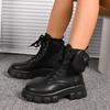 Winter High Quality Lace-up Ladies Shoes Fashion Round Toe Belt Buckle Modern Women's Boots Women Hot Sale Plus Size Ankle Boots