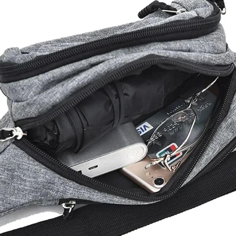 Men's Shoulder Bag Fashion Simple Large Capacity Multi-function Men's Chest Bag Designer Models Men's Crossbody Bag