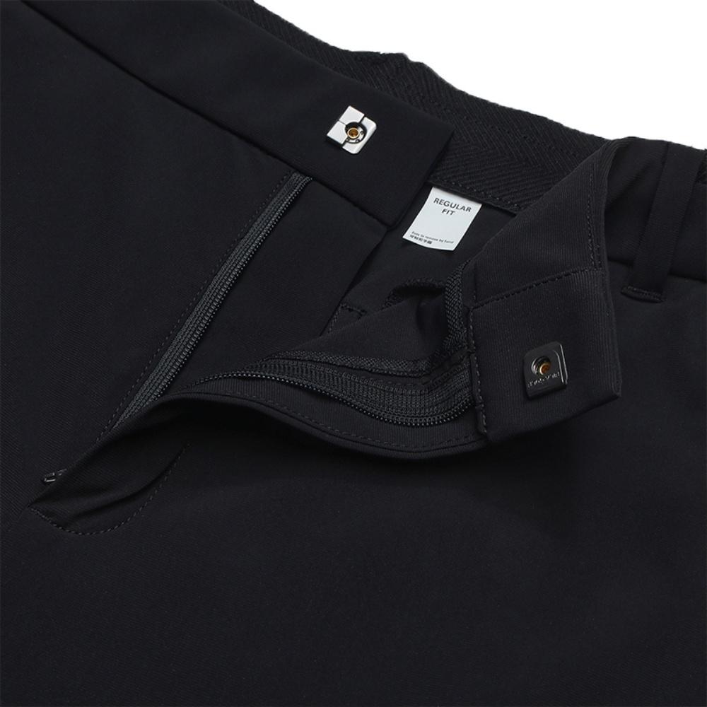 FILA Athletics Golf Series Fashion Solid Color Comfortable Straight Leg Knit Sports Pants Women bottoms Deep-Black A11W525603F-BK