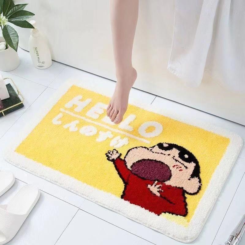 Imitation Cashmere Carpet Household Special Shaped Bedroom Decorative Floor Mat Bathroom Absorbent Foot Mat