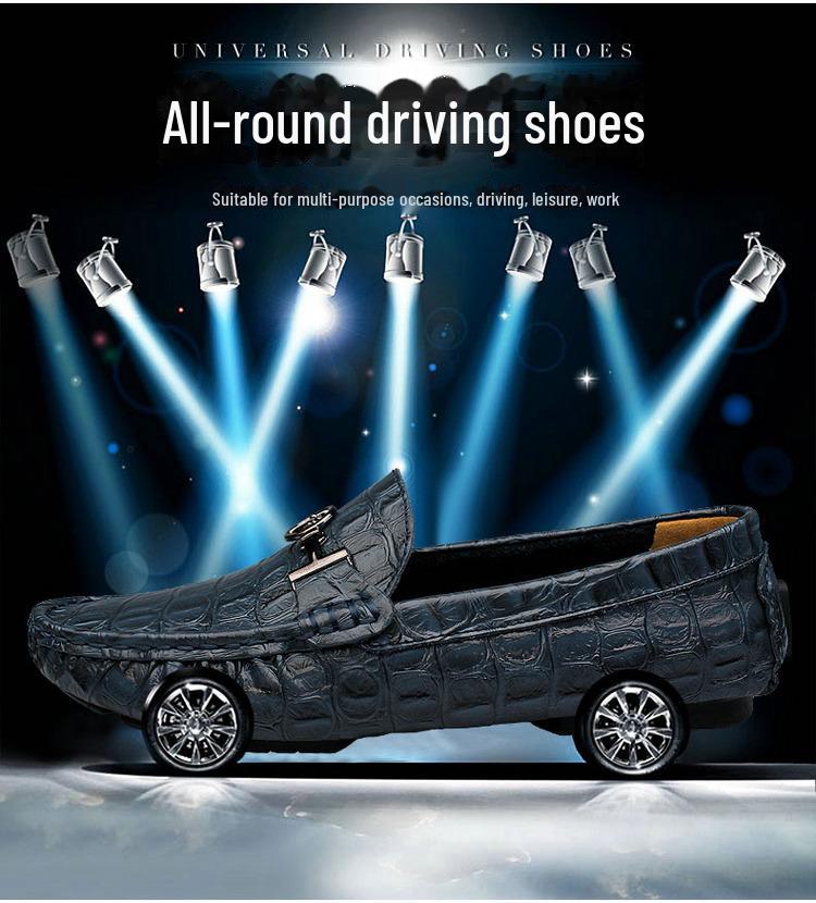 Mocasini casual din piele pentru bărbați - Design britanic elegant, perfecți pentru primăvară și toamnă, disponibile mărimi mari