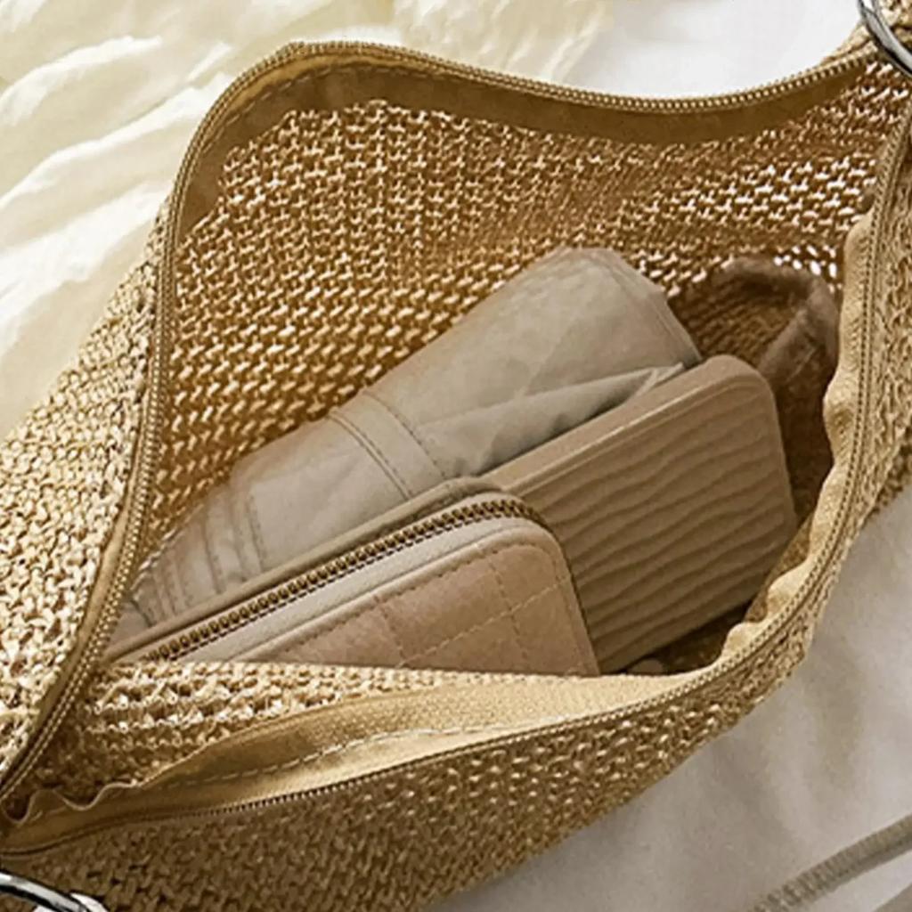Woven Straw Bag for Ladies  Woven Shoulder Bag  Beach Bags  Hobo Bags  Weaving Bags  Fashion Designer  Summer