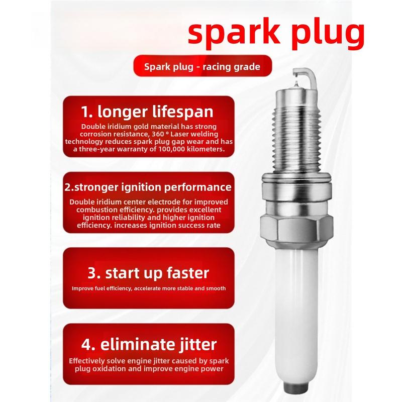 

Spark Plug Compatible with Lexus UX 2017 2018 Car Accessories Iridium Double Iridium Spark Plug 4 Piece Set Four.