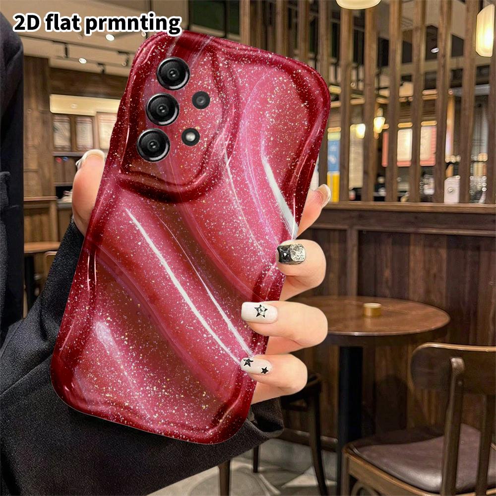 Phone Case: 2D Flat Samsung Galaxy A34 A35 M05 M06 S20 S22 S21 FE Plus 5G Case with Fluid Texture, Christmas Halloween Gift