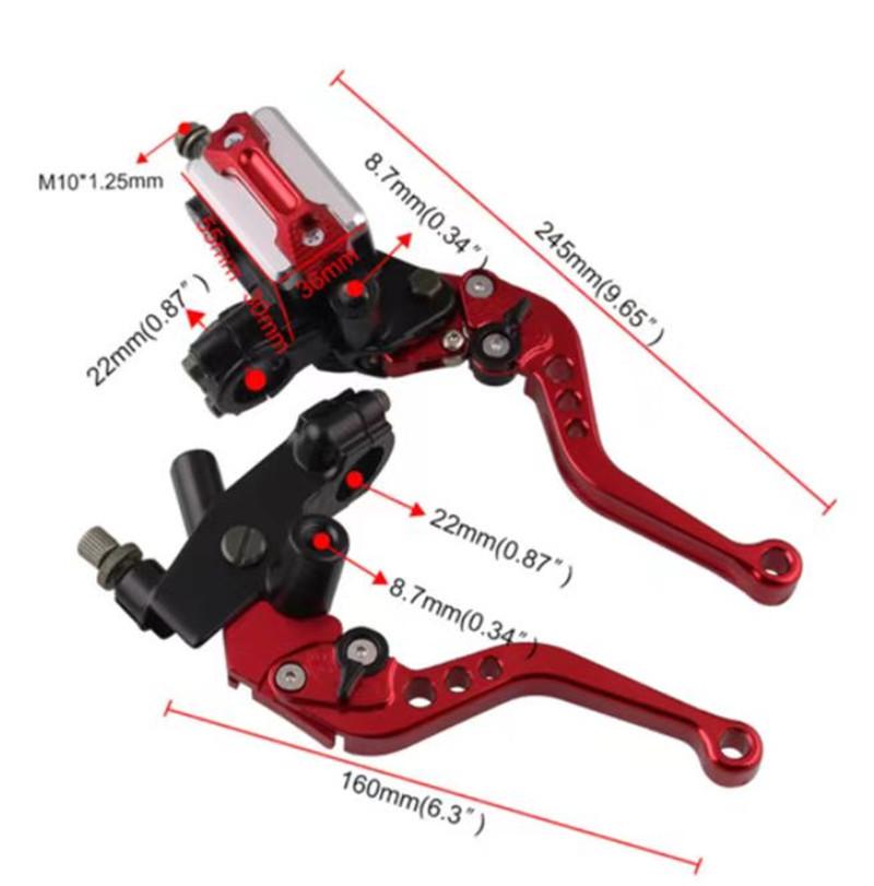 Adjustable Motorcycle Brake and Clutch Handle: Hydraulic Upper Pump