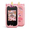 Kids Smart Phone Toys For Girls Unicorns Gifts 2.8 Inch Touchscreen Dual Camera Music Player Learn Toys Christmas Birthday Gifts