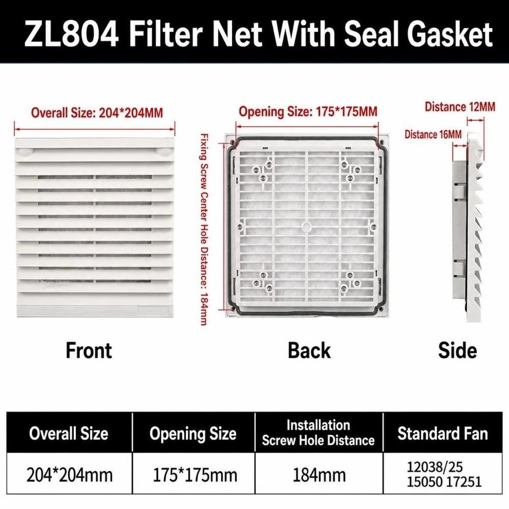 Waterproof Vent Grille ABS Fan Grille Air Ventilation System Air Vent  Fan Cooling