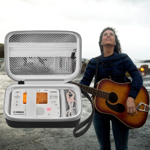 Compatible Storage Case for Yamaha TDM-710/TDM-700DAL2/TDM-700G and KORG TM-60/TM-50 Tuner/Metronomes, Protective Carrying Case (Black)