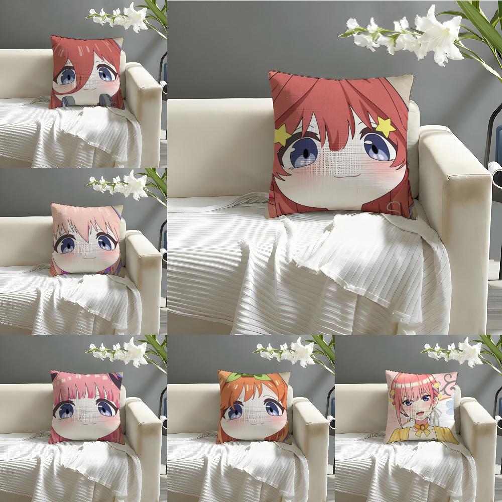 The Quintessential Quintuplets Pillow Case Home Living Room Decoration Linen Pillow Cases Cushion Cover