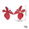 Fashion Elegant Matte Colorful Flower Stud Earrings for Women Vintage Floral Earring Statement Jewelry Accessories Vacation Gift