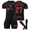 (24(130-140CM)) Costum de antrenament confortabil 2425 Barcelona deplasare LAMINE YAMAL #27 Cu șosete