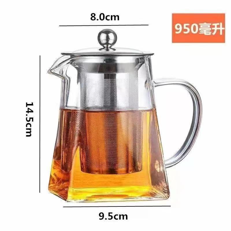 Glass Teapot with Infuser Tea Set Kettle Maker Infusers Jug Teaware Kitchen Dining Bar Home Tea Kit Glass Teapot Samovar