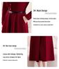 Trendy Korean Style Patchwork Waist-Cinched Mid-Length Dress for Women - 2026 Spring/Autumn