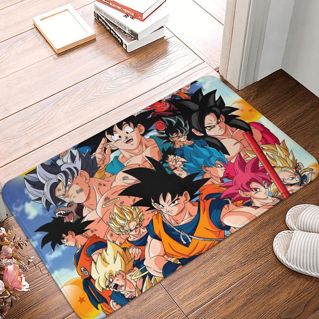 Goku Anime Dragon Ball Doormat Mat Anti-Slip  Kitchen Bathroom Toilet Rug Carpet 40*60cm