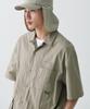 [City Leisure] Cn Oversized Glass Pocket Short Sleeve Shirt [Leaf Beige]
