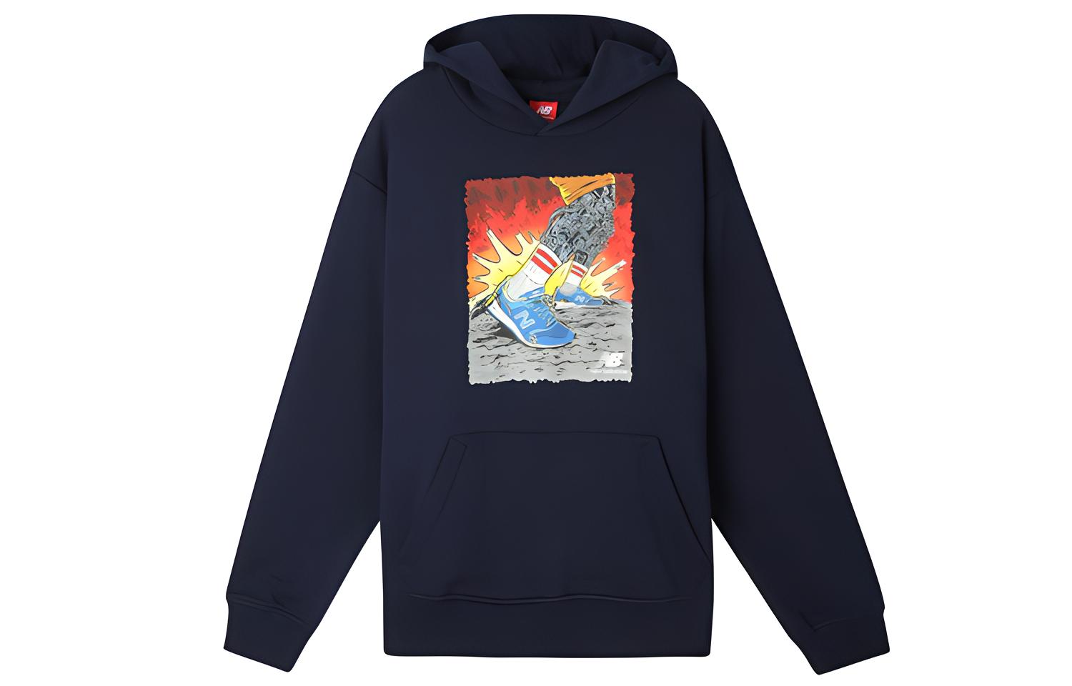 New Balance Sweatshirt Unisex Navy Blue AMT93666-PGM XXL