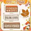 Holz Ahorn Dekoration Herbst mehrstöckiges Tablett Dekor Rustikales Ahorn Holzschild Herbst Ernte Partygeschenke Für Halloween Thanksgiving