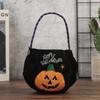 Pumpkin Lantern Trick-or-Treat Candy Bag for Kids - Halloween Handheld Decoration and Small Gift Prop