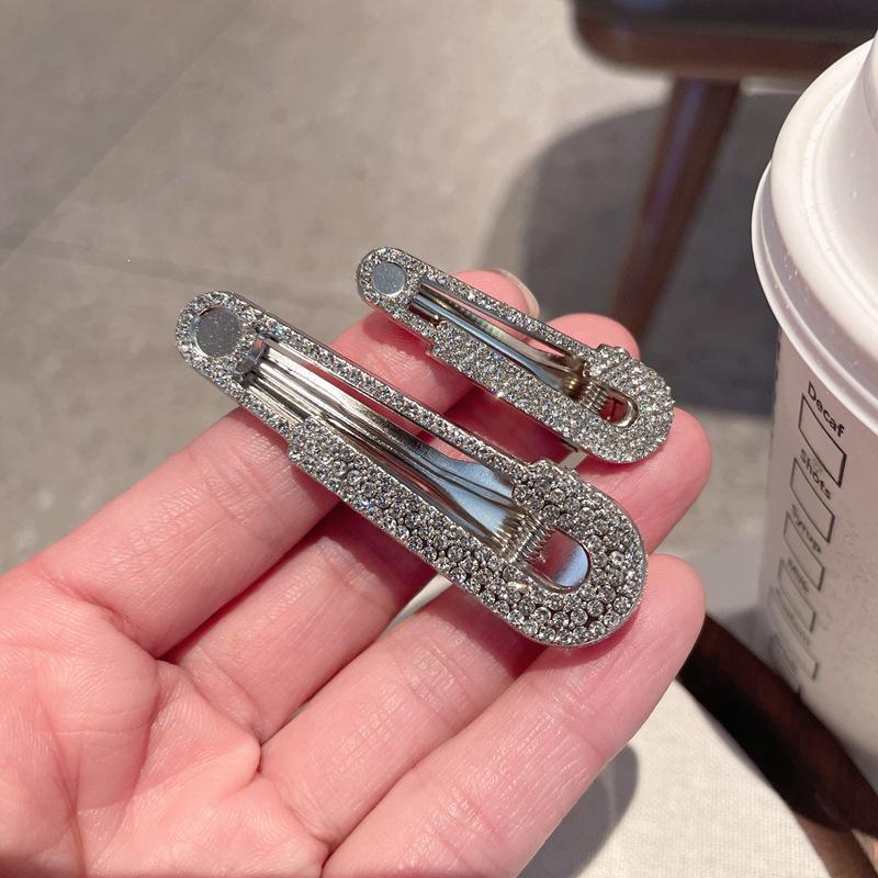 Rhinestone Duckbill Hair Clip: Versatile Flyaway & Bangs Accessory
