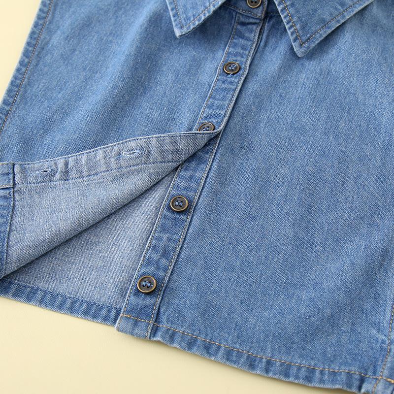 XXL Fashion Denim Fake Collars for Women and Mens Detachable Collars Nep Kraagie Cravats Flase Collar Accessory