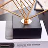 Metal Handicrafts Geometric Square Rubik's Cube Metal Gold Ornaments Hollow Square Metal Figurine Home Decoration Accessories