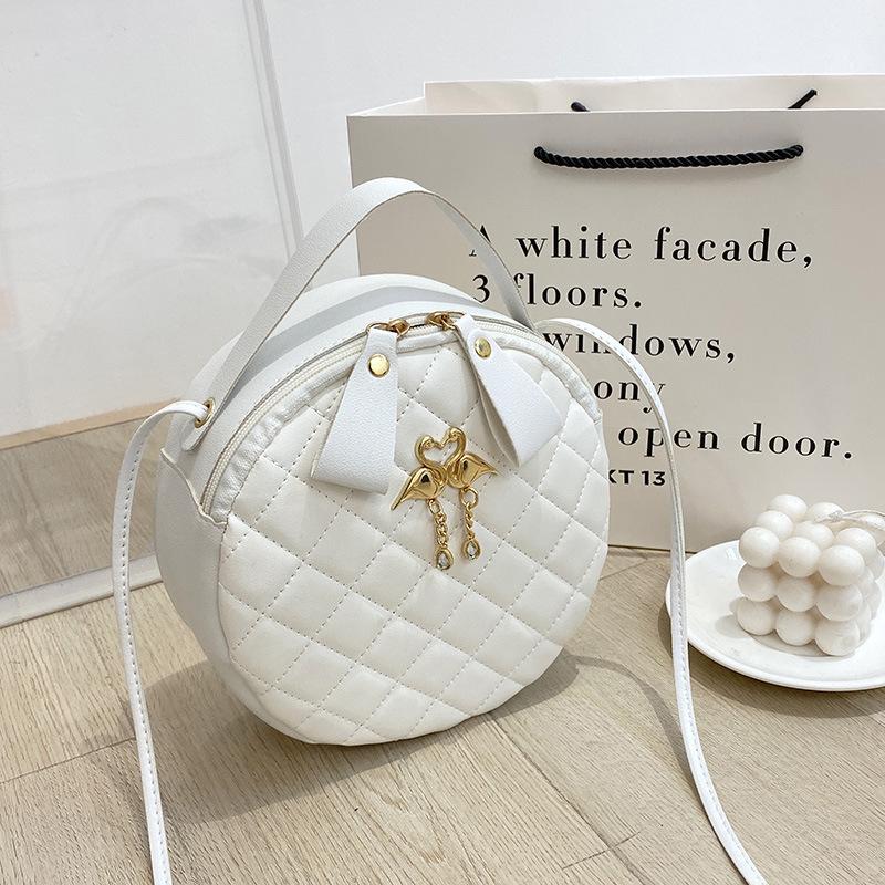 

New small round bag handbag 2025ladies bag women s wholesale diamond bag embroidered small bag