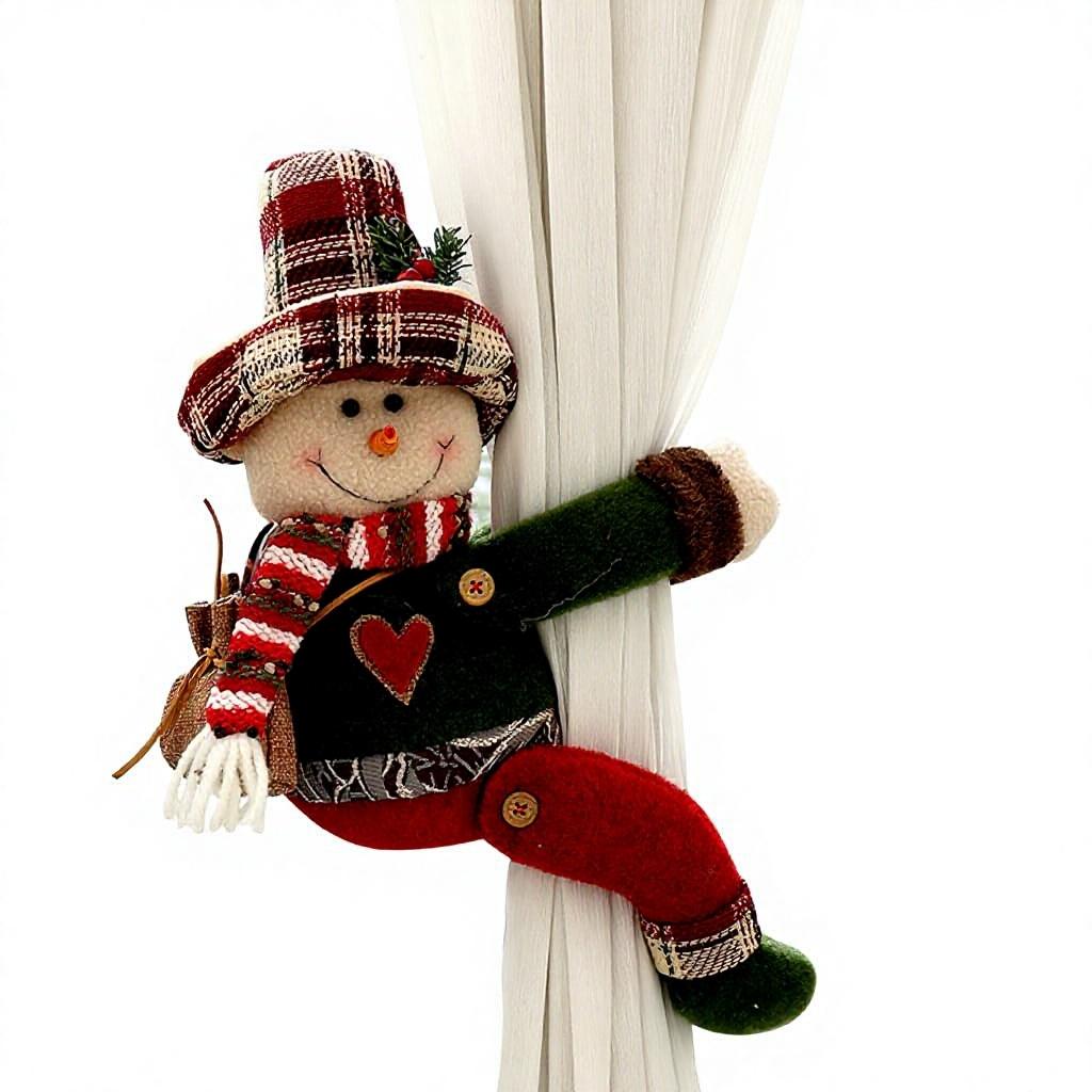 Creative Curtain Tiebacks Cartoon Doll Christmas Ornaments European-American Country Style Hotel Decorative Curtain Clasp