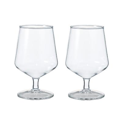 HARIO Bier Set aus Mikrowellen- und Spülmaschinenfestem Glas Hergestellt aus HARIO Glas Hitzebeständige Becher, 2, 360 ml, Hitzebeständiges Glas, Sicher, Japan, HBG-3524