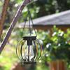 Solar Lantern 2 Piece Waterproof Light With Hook And Chain Solar Lanterns Outdoor Waterproof For Balcony Backyard Patio Driveway