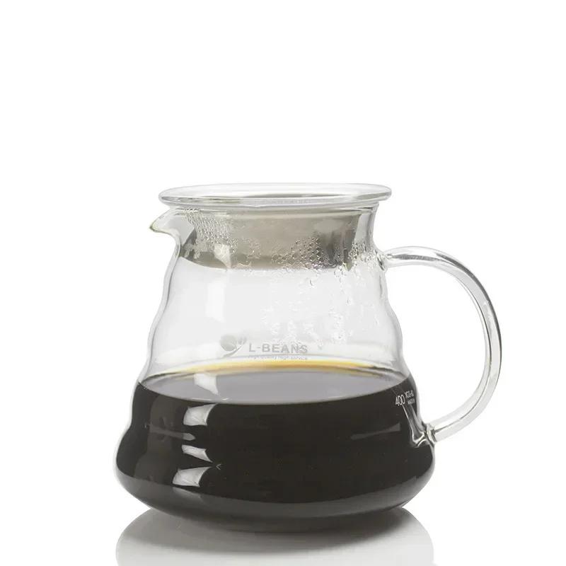 Coffee Station Accessories, Pour Over Coffee Stand(Adjustable, Brass Walnut Holder, Base), Glass Dripper Filter Cup, Pot