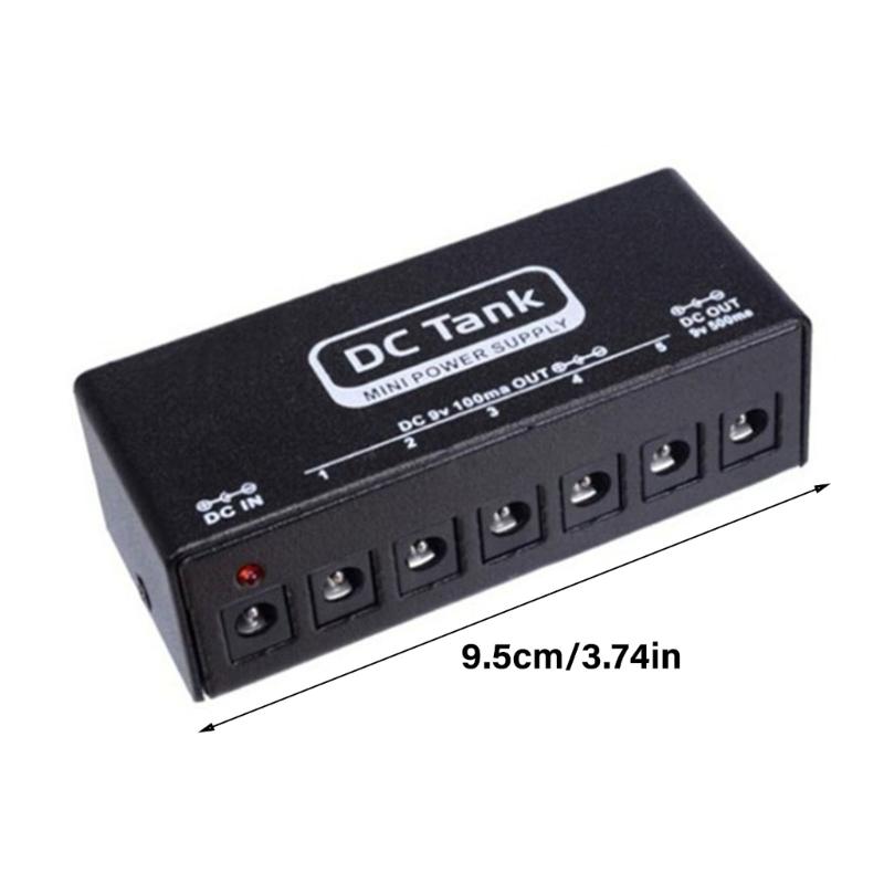 6/8 isolierte Ausgangs-Pedalstromversorgung Einzelblock Effektgerät Instrumentenstromversorgung für Gitarre Bass Effektpedal