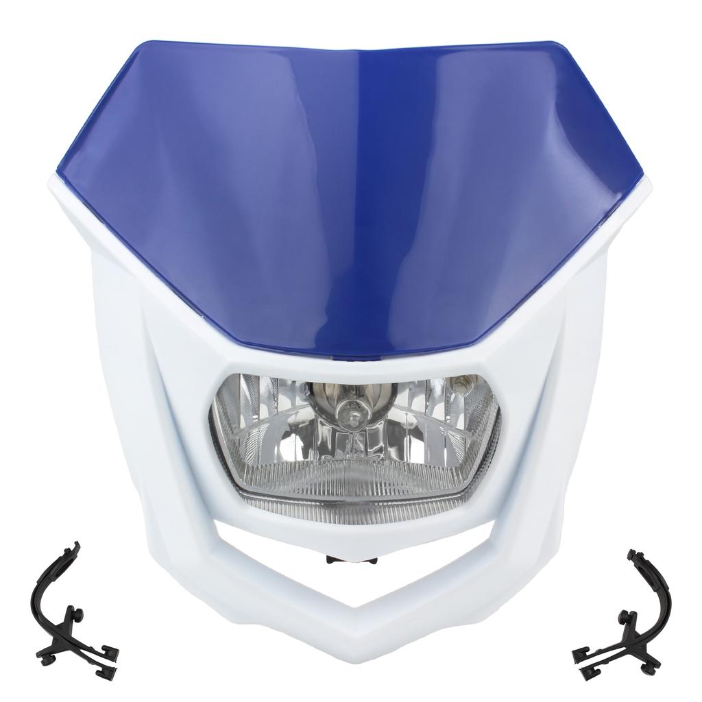 Motorcycle Dirt Bike Halogen Headlight Plate For Honda Kawasaki Yamaha Moto Universal Accessories Head Light Enduro Headlamp