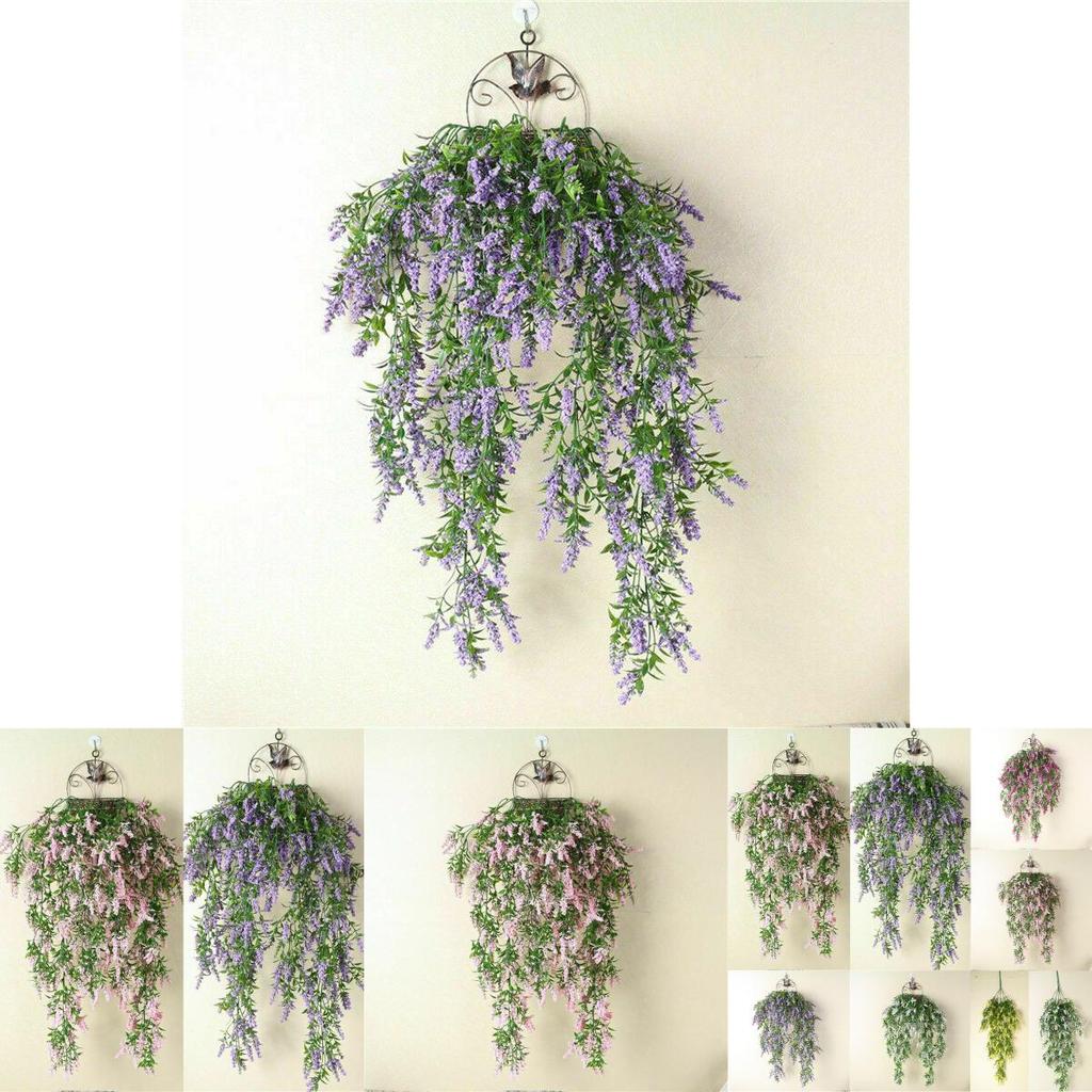 Stunning Artificial Lavender Ivy Flower Vine Garland For Wall Hanging Decor