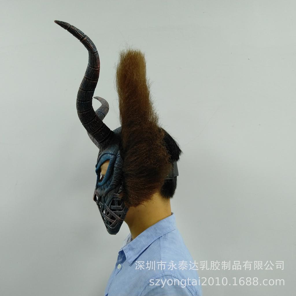 New Black Panther villain mask cos Avengers Black Panther Helmet Film and television props: latex black panther headgear