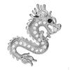 Style Dragon Pin Brooch Western Suit