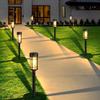 Rainproof Solar Stainless Steel Lawn Lights for Garden, Courtyard, Camping, and Villa.