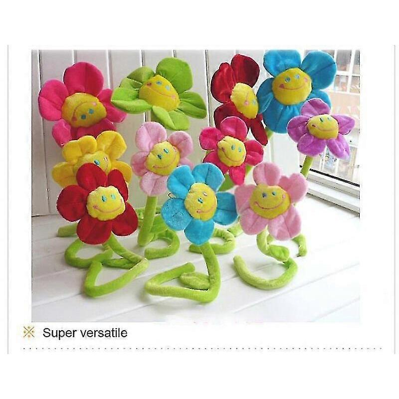 Bendable Sun Flower Stuffed Plush Toys Cartoon Fabric Sun Flower Lovely Home Dcor