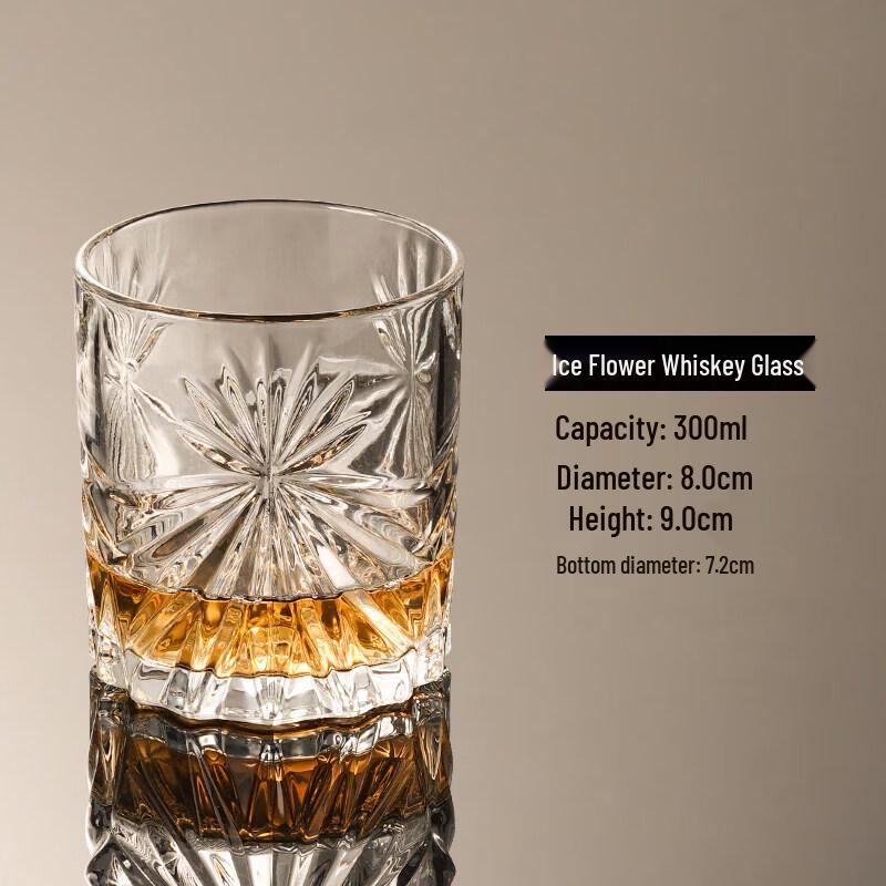 ZISIZ Vintage Handcrafted Crystal Glassware Set