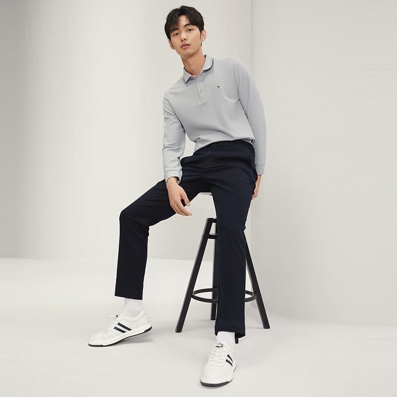 Qipai Men's Modal Blend Slim-Fit Straight Casual Pants