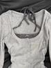 Autumn Korean Y2k Vintage Fake 2 Piece Set Women Elegant Long Sleeve Design Tops Harajuku Female Casual Lace 2000s Chic T-Shirt