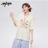 MJ STYLE Women's Fun Handbook Cotton Loose T-shirt