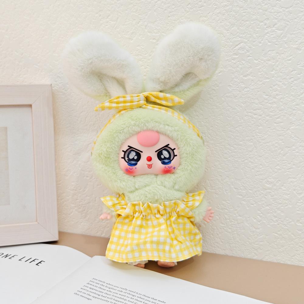 Macaron Little Rabbit Doll Clothes: Cute Pendant, Outfit for 3-Year-Old, Blind Box Edition