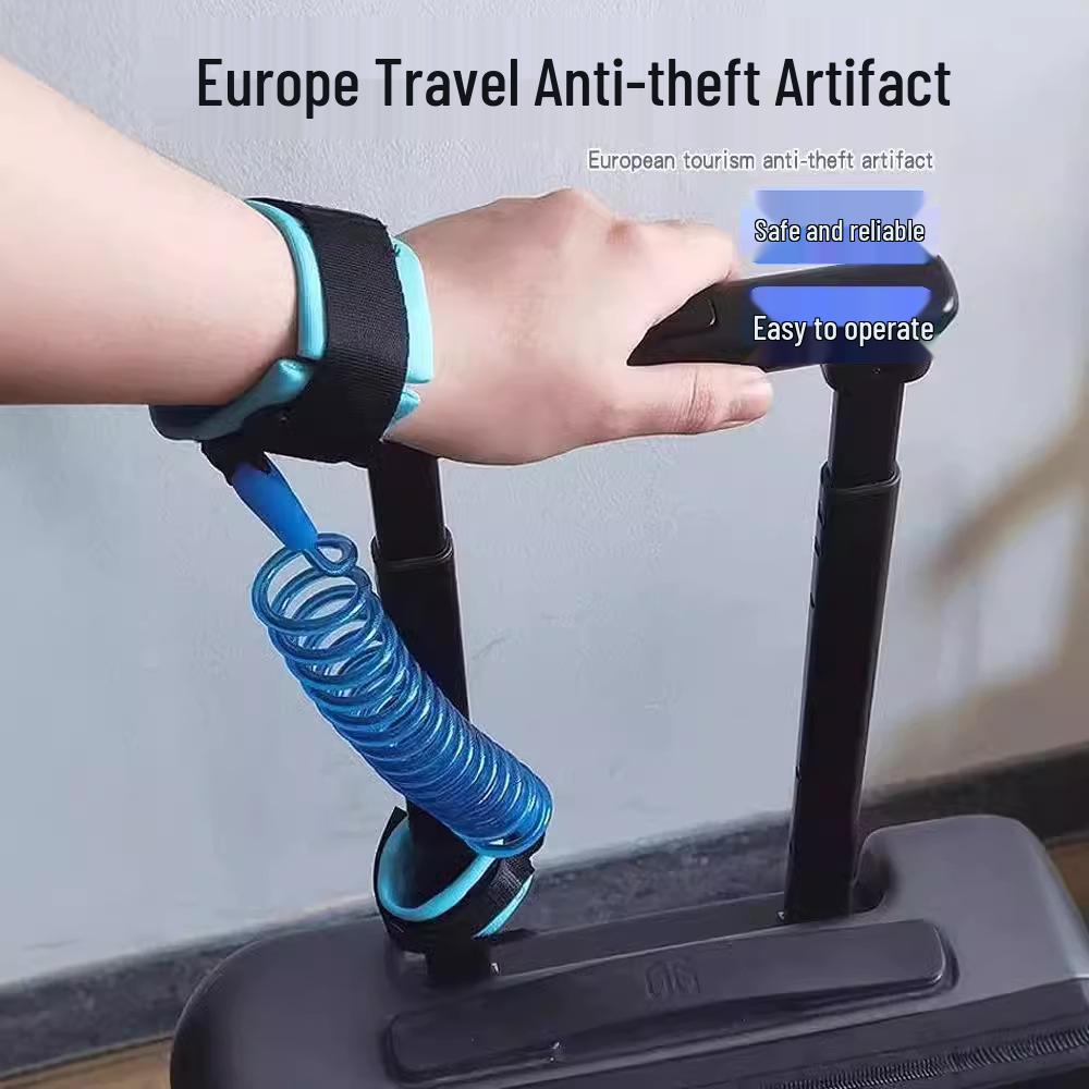 Europe Anti-theft Retractable Luggage Tow Rope for Travel