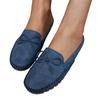 Women Slip On Loafers Soft Sole Casual Moccasin Shoes Perforated Upper with Bow Accent Comfortable Footbed