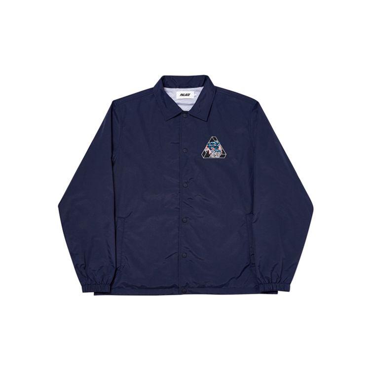 Palace Jachetă cu Guler cu Logo Model Triunghi Unisex Îmbrăcăminte Exterioară Albastru-Marin P17JK073