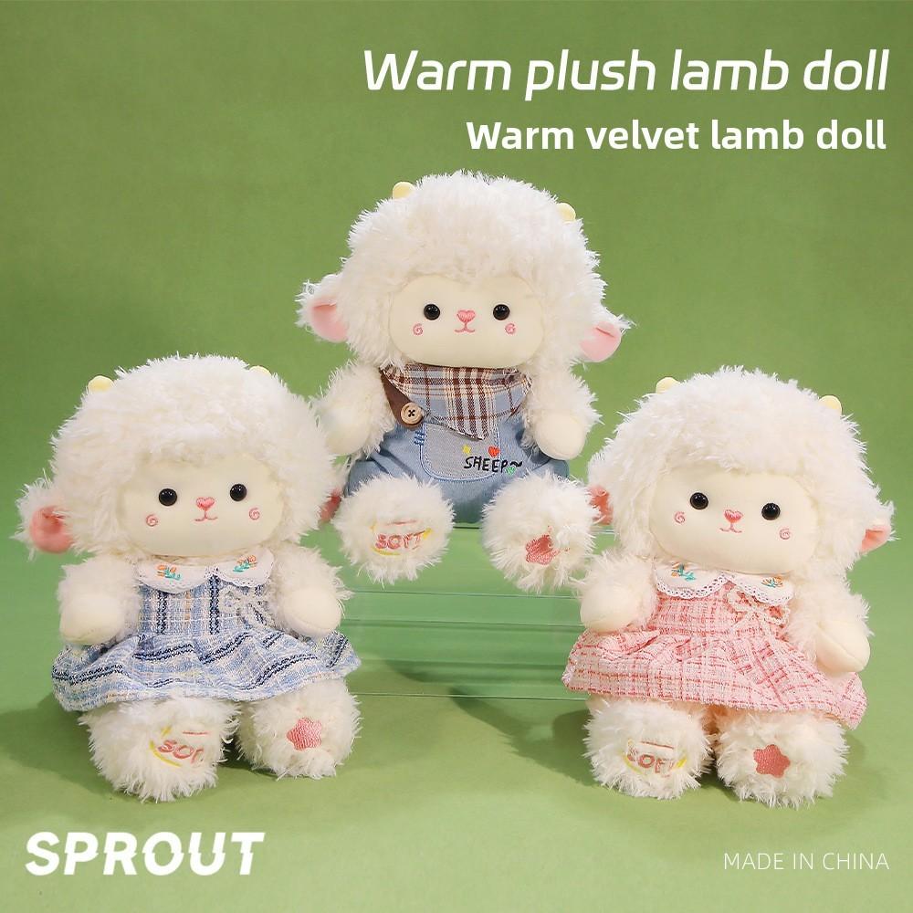 Plüschschaf-Spielzeug für Mädchen mit weicher Polyesterfaser für Schlafkomfort und zum Verschenken